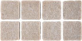 img 3 attached to Scotch Felt Pads: Premium Furniture Floor Protectors, Square Beige 1x1 inch - Set of 16