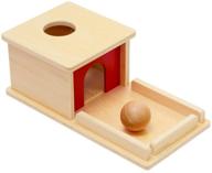 🔴 premium montessori object permanence box with tray and ball - educational toy for 6-12 month babies, toddlers 1-3 years - enhances learning and development logo