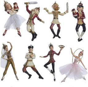 img 3 attached to 🎄 Kurt Adler 2.75-inch Polyresin Nutcracker Suite Miniature Ornament Set, 8 Pieces: Enhance Your Holiday Decor!