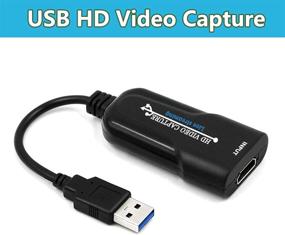 img 3 attached to Устройство захвата видео и аудио высокого качества Wiistar HDMI USB - Захватываем рекордер, 1080P30fps для Xbox PS4 DVD Camera Live Streaming