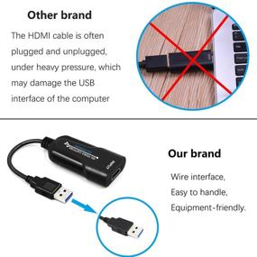 img 1 attached to Устройство захвата видео и аудио высокого качества Wiistar HDMI USB - Захватываем рекордер, 1080P30fps для Xbox PS4 DVD Camera Live Streaming