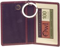 🦉 stylish owl simple keychain leather credit: sleek convenience on the go! logo