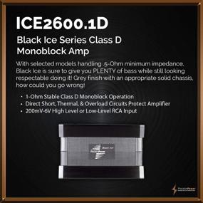 img 1 attached to Upgrade Your Car Audio Experience with PRECISION POWER Black Ice Series ICE2600.1D Monoblock Amplifier 2600W