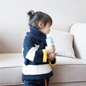 img 1 attached to 🧣 Теплый зимний шарф для малышей CY: Детский одноцветный вязанный шарф, чтобы ваш малыш чувствовал себя уютно.
