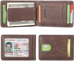 img 4 attached to Genuine Leather Billfold Magnetic Blocking Men's Accessories for Wallets, Card Cases & Money Organizers