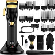 💇 ovlux professional hair clippers for men: cordless trimmer with 12 guide combs, storage case - ideal for professional barbers & beginners" logo