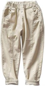img 4 attached to 👖 Abalacoco Cotton Jogger Sweatpants for Boys' School Clothing