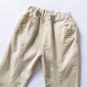 img 3 attached to 👖 Abalacoco Cotton Jogger Sweatpants for Boys' School Clothing