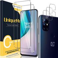 📸 [3+2 пакет] уникальные линзы для камеры и защитное стекло uniqueme для oneplus nord n10 5g - простая установка, закаленное стекло, hd-четкость, антицарапинные, без пузырьков. логотип