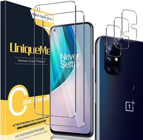 img 4 attached to 📸 [3+2 Пакет] Уникальные Линзы для камеры и защитное стекло UniqueMe для OnePlus Nord N10 5G - Простая установка, закаленное стекло, HD-четкость, антицарапинные, без пузырьков.