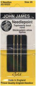 img 1 attached to 🧵 Discover the Premium Gold Tapestry Hand Needles Size Pkg for Needlework Enthusiasts