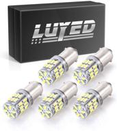 🔆 luyed 5 x очень яркие 3014 ba9 ba9s led лампы для дверной благосклонности и карты: ксеноново-белый, 30-чипсетов. логотип