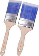 🖌️ bates paint brushes - 2-pack set with wood handle for professional house painting, trim & sash - high-quality paint brush kit logo