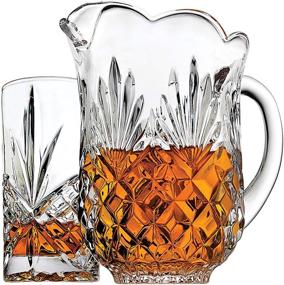 img 2 attached to 🍶 Godinger Pitcher 46oz Clear: Elegant and Functional Glass Jug for Refreshing Beverages