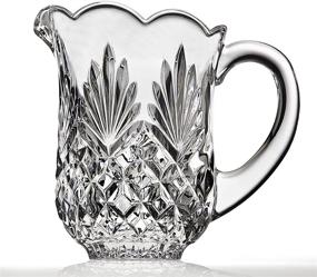 img 1 attached to 🍶 Godinger Pitcher 46oz Clear: Elegant and Functional Glass Jug for Refreshing Beverages