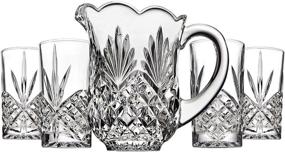 img 3 attached to 🍶 Godinger Pitcher 46oz Clear: Elegant and Functional Glass Jug for Refreshing Beverages