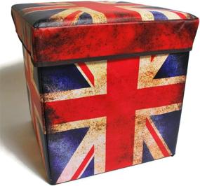 img 2 attached to British Flag Design Home Interior Storage Ottoman by Inymall