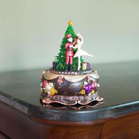 img 1 attached to 🩰 Ballerina Dancing with Nutcracker: Enchanting Spinning Musical Christmas Figurine