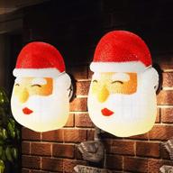 🎅 enhance your holiday décor with kogonee christmas santa porch light covers: 2-pack outdoor light covers for festive christmas decorations in front yard, garages, garden, porch lamp logo