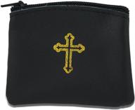 genuine leather catholic rosary black: authenticity and elegance combined logo