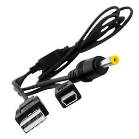 img 1 attached to 🔌 Enhanced Sony PSP USB Charger and Playstation 3 Charger Cable - PSP Power Cord for Sony PSP 1000 2000 3000: USB Data & Charging Cord Combo - 4 ft Length