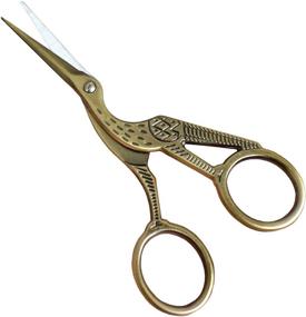 img 4 attached to Vintage Stork Craft Scissors: Stainless Steel Sewing Scissors for Yarn, Needlework, and Thread, with Sharp Tip - Ideal Cutting Supplies for Home, Office, and Detailed Crafts