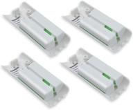 🔋 high-capacity ni-mh battery packs for wii and wii u remote controller - 4-pack (2800mah), rechargeable replacement for nintendo wii remote charging station (charger not included) logo