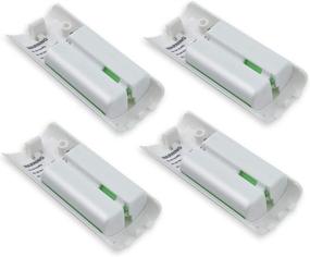 img 4 attached to 🔋 High-Capacity Ni-MH Battery Packs for Wii and Wii U Remote Controller - 4-Pack (2800mAh), Rechargeable Replacement for Nintendo Wii Remote Charging Station (Charger Not Included)