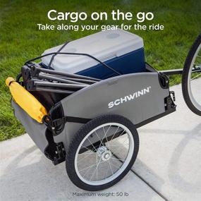 img 3 attached to 🚲 Versatile Schwinn Day Tripper and Porter Cargo Bike Trailer: Suitable for Hauling, Various Colors, Excludes Kids and Pets