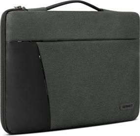 img 4 attached to 💦 Waterproof 13-14 Inch Laptop Sleeve Case: Durable, Shockproof, 360 Protective Bag with Handle - Compatible with MacBook Pro/Air, HP/ASUS/Acer/Dell/Mac/Lenovo/Notebook Computers