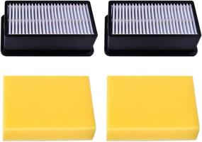 img 3 attached to High-Quality KEEPOW 4 Pack Replacement Filters for Bissell 9595A 1008 1330 CleanView Bagless Vacuum Cleaner