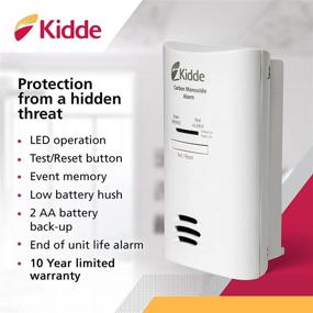 img 2 attached to 🔌 Kidde Carbon Monoxide Detector: AC-Plug-In with Battery Backup, CO Alarm & Replacement Alert