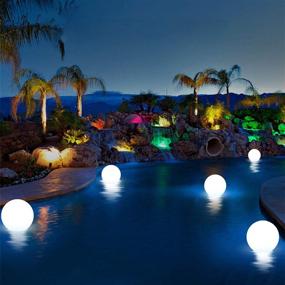 img 1 attached to 🏖️ Boxgear 16'' Inflatable LED Light Up Beach Ball: Remote-controlled Pool Party Fun with 13 Color-changing LEDs for Home, Patio, Garden, and Outdoor Games Decorations