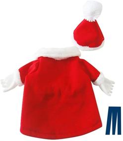 img 1 attached to 🎅 Mikayoo Christmas Costumes for Small Dogs, Medium Dogs, and Cats - Santa Suit with Hat, Santa Dress with Hat, Santa Claus Costumes for Christmas Holiday - Xmas Coat with Santa Hat, Xmas Dress with Santa Hat