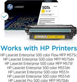 img 3 attached to 🖨️ HP 507A CE402A Yellow Toner Cartridge - Compatible with HP LaserJet Enterprise 500, 551, and 570 Series