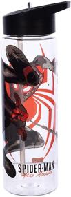 img 2 attached to 24 oz. UV Single-Wall Tritan Water Bottle featuring Marvel Spider-Man Miles Morales