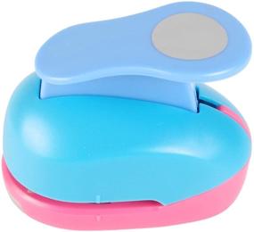 img 2 attached to 🎨 Craft Lever Punch: 1.5 Inch Circle Handmade Paper Punch in Candy Colors