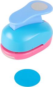img 4 attached to 🎨 Craft Lever Punch: 1.5 Inch Circle Handmade Paper Punch in Candy Colors