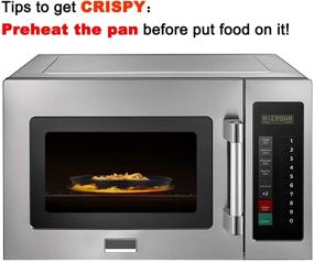 img 1 attached to 🍕 Maconee 10-inch Universal Microwave Crisper Pan: Achieve Crispy Perfection with Browning Tray, Crispy Plate, and Microwave Crispers! Reheat Frozen Pizza, Chicken Nuggets, and French Toast with Crispy Effect!