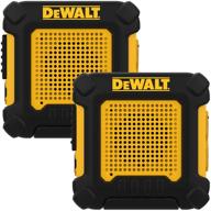 dewalt dxfrs220 heavy duty walkie talkies - 1 watt, wearable, shock resistant, long range & rechargeable two-way radio (set of 2) logo