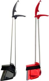 img 4 attached to NewFerU Upright Dustpan Standing Cleaning Janitorial & Sanitation Supplies