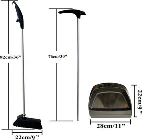 img 3 attached to NewFerU Upright Dustpan Standing Cleaning Janitorial & Sanitation Supplies