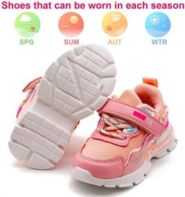 img 1 attached to 👟 LARMAR Kids Sneakers: Lightweight Breathable Athletic Sport Shoes for Boys and Girls (Toddler/Little Kid) - Ideal for Running and Tennis