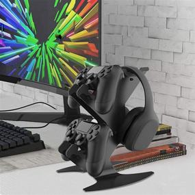 img 3 attached to 🎮 Universal Game Controller Holder Stand - Aluminum Metal Gaming Headset Stand for PS5/PS4/Xbox Series X S/Xbox One/Nintendo Switch - Joystick Accessories