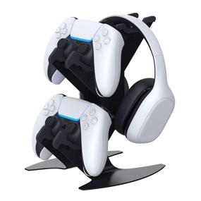 img 4 attached to 🎮 Universal Game Controller Holder Stand - Aluminum Metal Gaming Headset Stand for PS5/PS4/Xbox Series X S/Xbox One/Nintendo Switch - Joystick Accessories