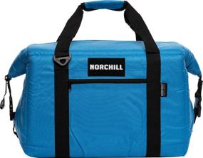 img 4 attached to NorChill Can Voyager Series Insulated Soft Sided Cooler - Available in 12, 24, and 48 Can Sizes, in Red, Blue, or Black Colors