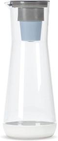 img 4 attached to 💧 Hydros 40oz Water Filter Slim Pitcher: Powered by Fast Flo Tech for 40 Second Quick Fill-Up, 5 Cup Capacity, BPA Free, White