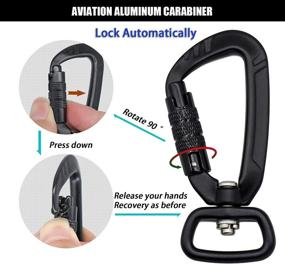 img 3 attached to TEAYPET Universal Rest Adjustable Dogs Lockable Carabiner