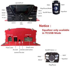 img 3 attached to 🔊 Универсальная звуковая система для гольф-карт UTV ATV 12V с погодозащищенными Bluetooth-динамиками, MP3-плеером и FM-радио