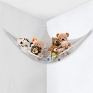 🧺 максимизируйте пространство с сеткой для хранения игрушек little chicks toy storage hammock jumbo - угловой органайзер: модель ck083. логотип